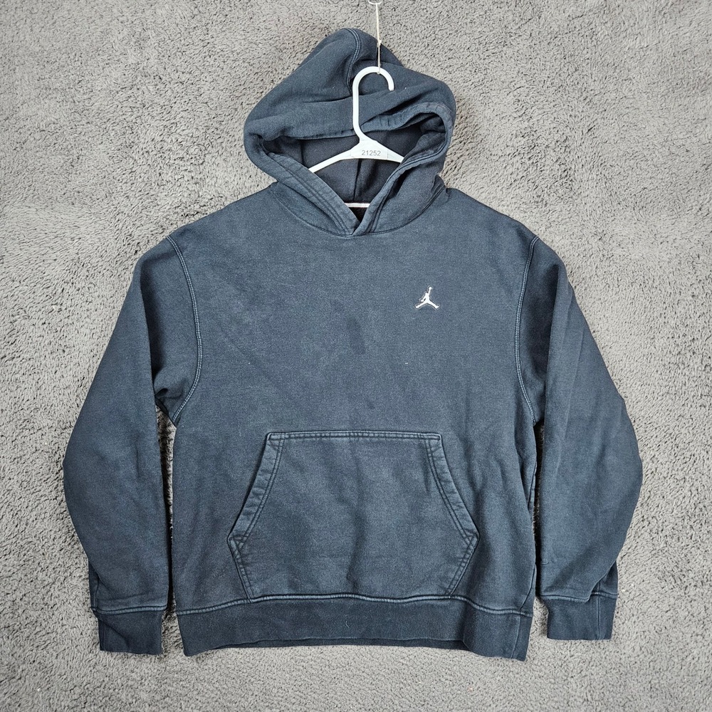 Nike Air Jordan Essential‎ Fleece Pullover Hoodie Men Medium Black DA9818 010